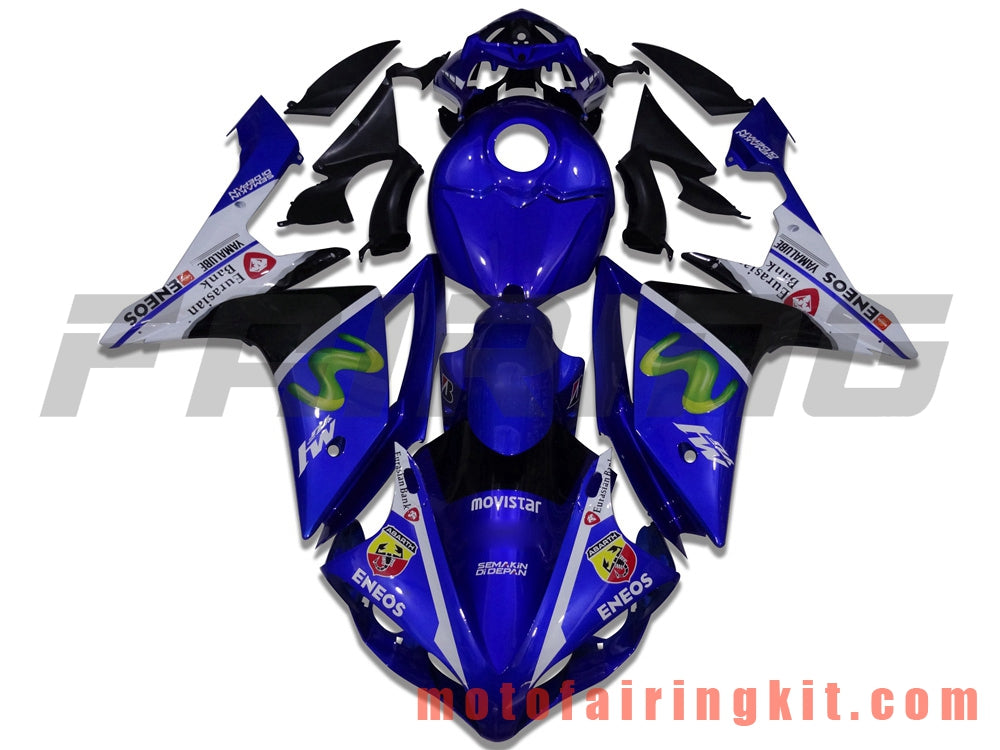 Kits de carenado aptos para YZF-1000 R1 2007 2008 YZF 1000 R1 07 08 Molde de inyección de plástico ABS Carrocería completa para motocicleta Marco de carrocería de posventa (azul) B032