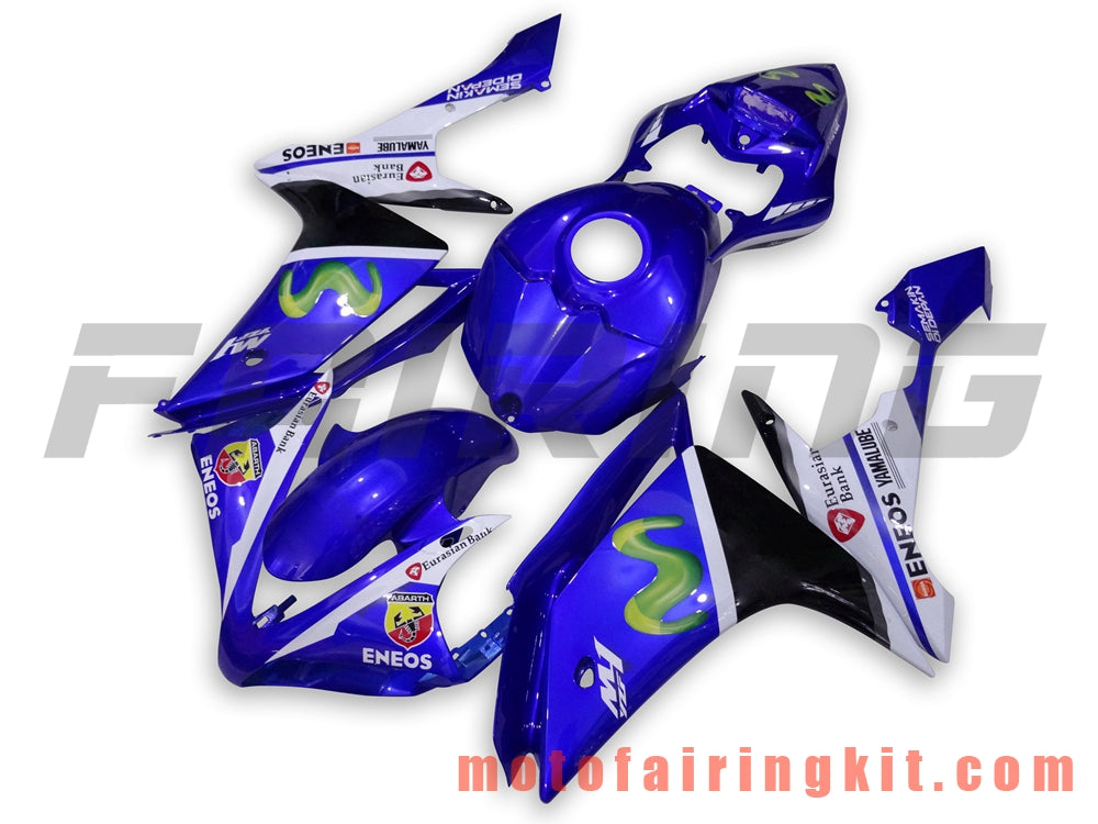 Kits de carenado aptos para YZF-1000 R1 2007 2008 YZF 1000 R1 07 08 Molde de inyección de plástico ABS Carrocería completa para motocicleta Marco de carrocería de posventa (azul) B035