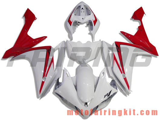 Fairing Kits Fit for YZF-1000 R1 2007 2008 YZF 1000 R1 07 08 Plastic ABS Injection Mold Complete Motorcycle Body Aftermarket Bodywork Frame (White & Red) B036