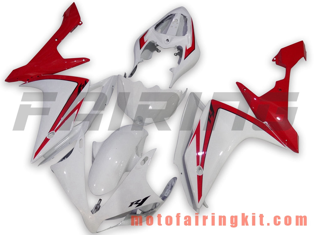 Fairing Kits Fit for YZF-1000 R1 2007 2008 YZF 1000 R1 07 08 Plastic ABS Injection Mold Complete Motorcycle Body Aftermarket Bodywork Frame (White & Red) B036