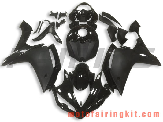 Fairing Kits Fit for YZF-1000 R1 2007 2008 YZF 1000 R1 07 08 Plastic ABS Injection Mold Complete Motorcycle Body Aftermarket Bodywork Frame (Black) B039