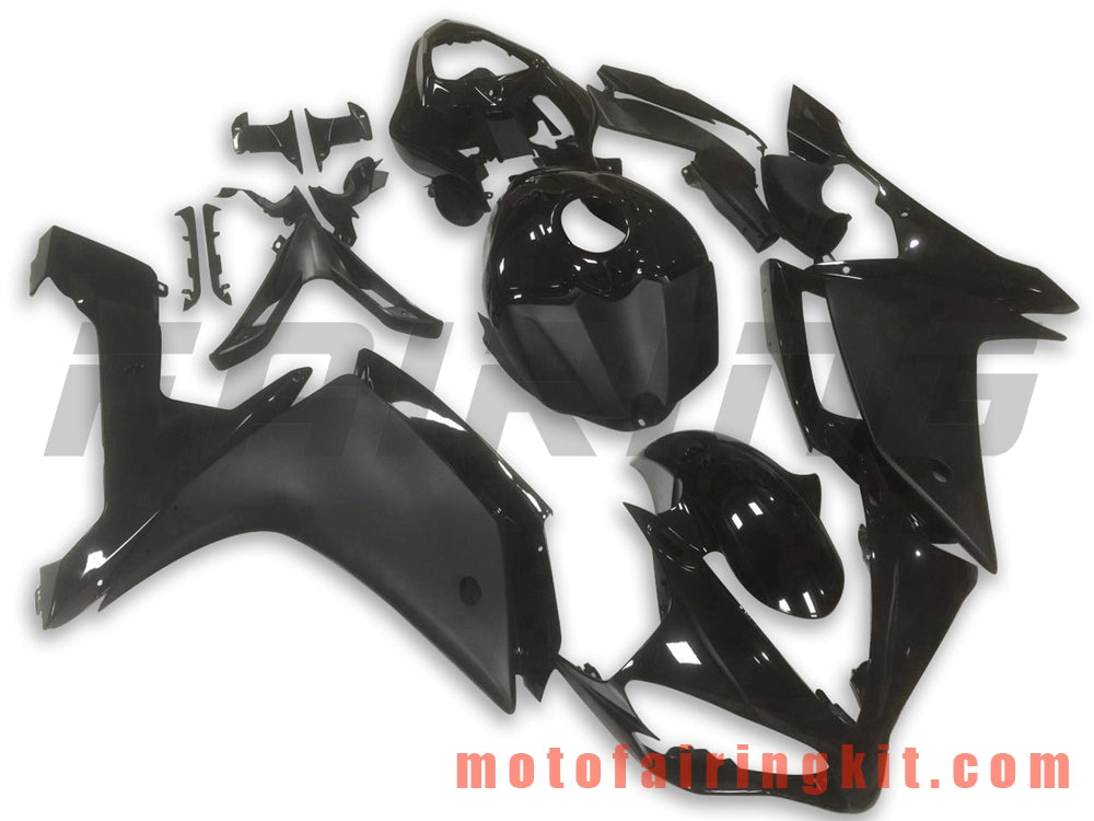 フェアリングキット YZF-1000 R1 2007 2008 YZF 1000 R1 07 08 プラスチック ABS 射出成形 完全なオートバイボディ アフターマーケットボディワークフレーム (ブラック) B039