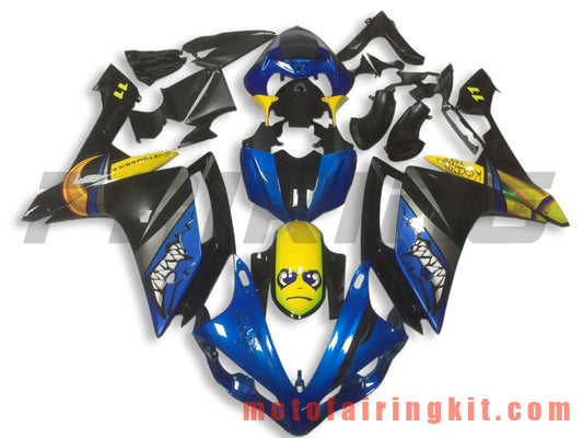 Kits de carenado aptos para YZF-1000 R1 2007 2008 YZF 1000 R1 07 08 Molde de inyección de plástico ABS Carrocería completa para motocicleta Marco de carrocería de posventa (azul y amarillo) B041