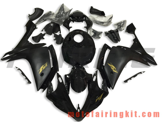 フェアリングキット YZF-1000 R1 2007 2008 YZF 1000 R1 07 08 プラスチック ABS 射出成型 完全なオートバイボディ アフターマーケットボディワークフレーム (ブラック) B042