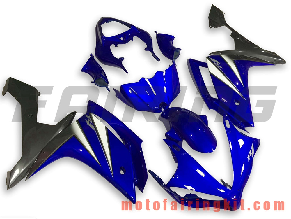 フェアリングキット YZF-1000 R1 2007 2008 YZF 1000 R1 07 08 プラスチック ABS 射出成形 完全なオートバイボディ アフターマーケットボディワークフレーム (ブルー &amp; ブラック) B046