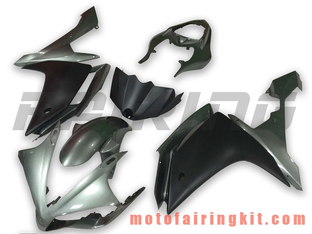 Fairing Kits Fit for YZF-1000 R1 2007 2008 YZF 1000 R1 07 08 Plastic ABS Injection Mold Complete Motorcycle Body Aftermarket Bodywork Frame (Black & Gray) B047