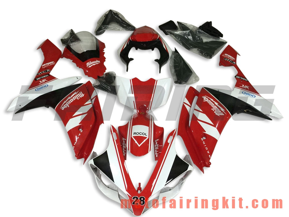 Fairing Kits Fit for YZF-1000 R1 2007 2008 YZF 1000 R1 07 08 Plastic ABS Injection Mold Complete Motorcycle Body Aftermarket Bodywork Frame (Red & Black) B051