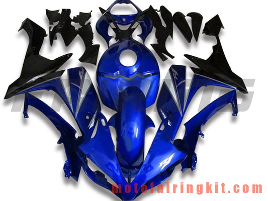 Fairing Kits Fit for YZF-1000 R1 2007 2008 YZF 1000 R1 07 08 Plastic ABS Injection Mold Complete Motorcycle Body Aftermarket Bodywork Frame (Blue & Black) B056