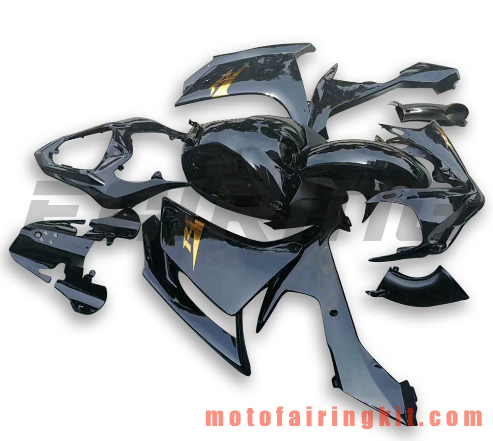 フェアリングキット YZF-1000 R1 2007 2008 YZF 1000 R1 07 08 プラスチック ABS 射出成型 完全なオートバイボディ アフターマーケットボディワークフレーム (ブラック) B057