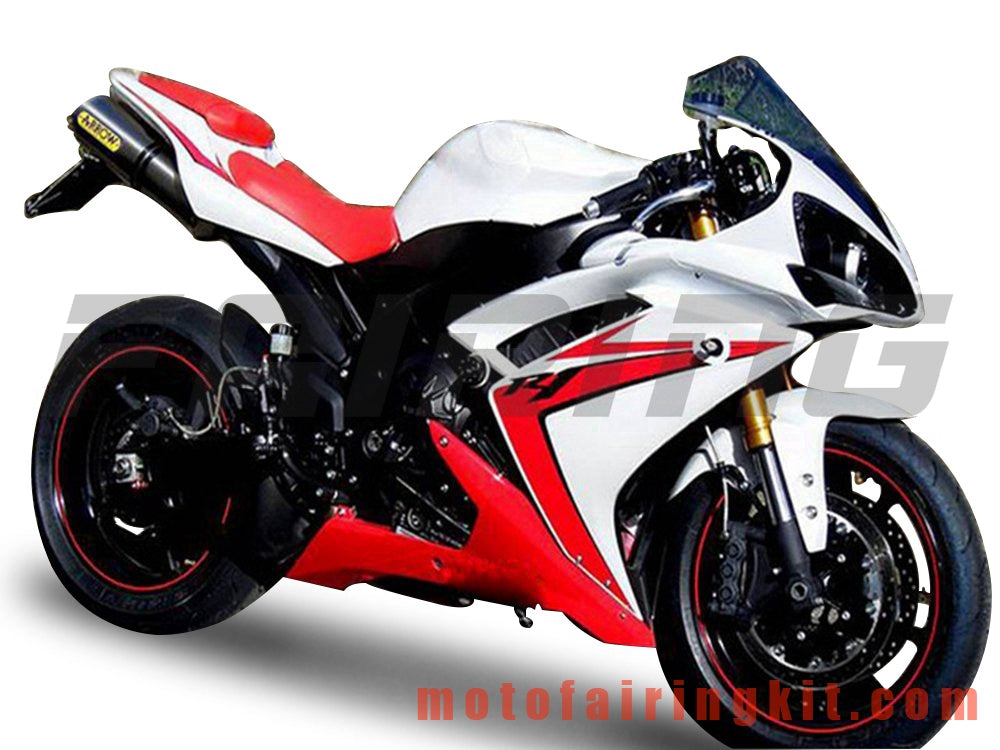 Kits de carenado aptos para YZF-1000 R1 2007 2008 YZF 1000 R1 07 08 Molde de inyección de plástico ABS Carrocería completa para motocicleta Marco de carrocería de posventa (rojo y blanco) B062