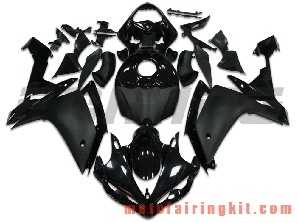 Fairing Kits Fit for YZF-1000 R1 2007 2008 YZF 1000 R1 07 08 Plastic ABS Injection Mold Complete Motorcycle Body Aftermarket Bodywork Frame (Black) B063