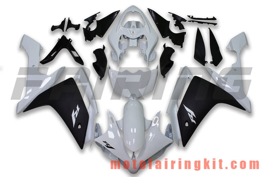 Kits de carenado aptos para YZF-1000 R1 2007 2008 YZF 1000 R1 07 08 Molde de inyección de plástico ABS Carrocería completa para motocicleta Marco de carrocería de posventa (blanco y negro) B075