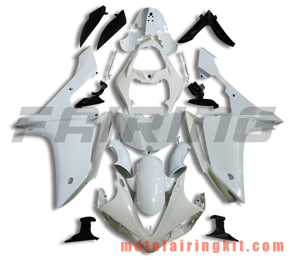 Fairing Kits Fit for YZF-1000 R1 2007 2008 YZF 1000 R1 07 08 Plastic ABS Injection Mold Complete Motorcycle Body Aftermarket Bodywork Frame (Unpainted) BBB1