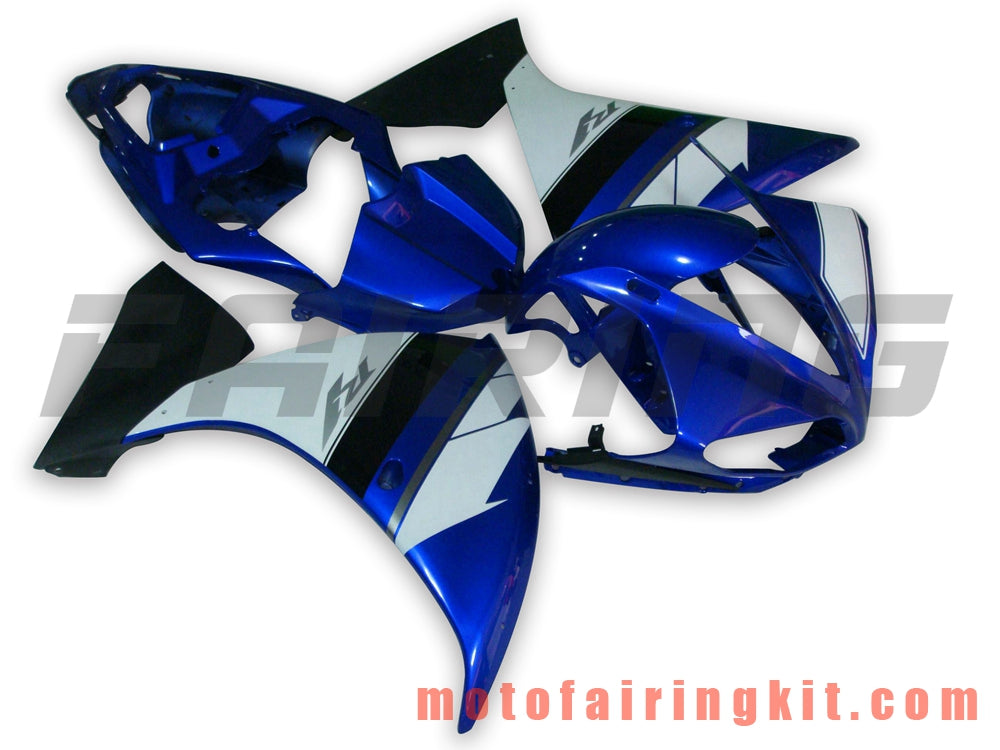 Fairing Kits Fit for YZF-1000 R1 2009 2010 2011 YZF 1000 R1 09 10 11 Plastic ABS Injection Mold Complete Motorcycle Body Aftermarket Bodywork Frame (Blue & White) B005