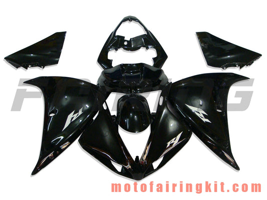 Fairing Kits Fit for YZF-1000 R1 2009 2010 2011 YZF 1000 R1 09 10 11 Plastic ABS Injection Mold Complete Motorcycle Body Aftermarket Bodywork Frame (Black) B006