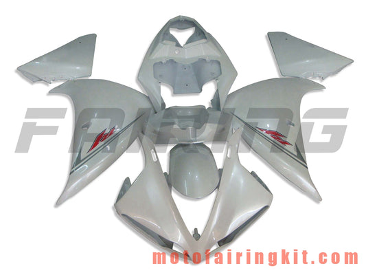 Fairing Kits Fit for YZF-1000 R1 2009 2010 2011 YZF 1000 R1 09 10 11 Plastic ABS Injection Mold Complete Motorcycle Body Aftermarket Bodywork Frame (White) B009