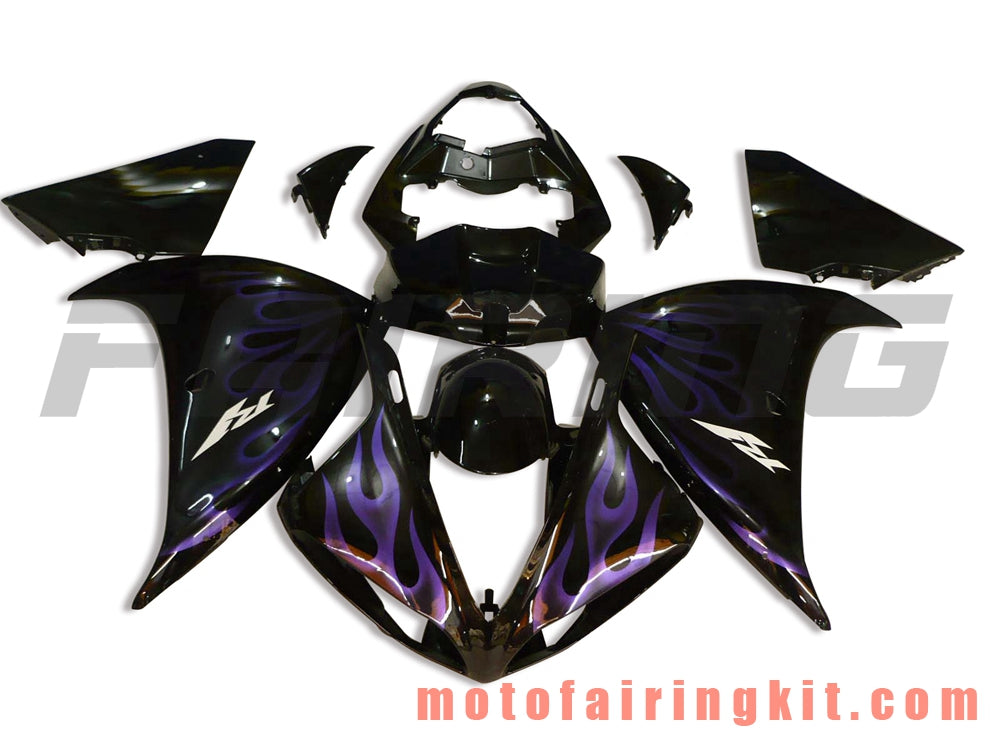 フェアリングキット YZF-1000 R1 2009 2010 2011 YZF 1000 R1 09 10 11 プラスチック ABS 射出成型 完全なオートバイボディ アフターマーケットボディワークフレーム (ブラック) B010