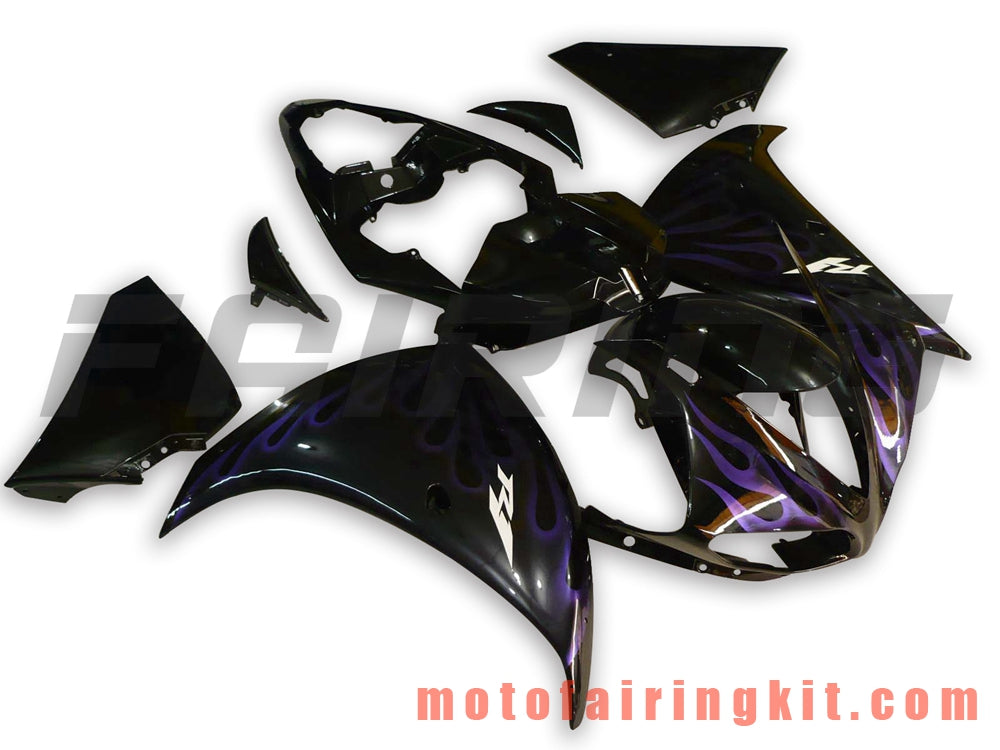 フェアリングキット YZF-1000 R1 2009 2010 2011 YZF 1000 R1 09 10 11 プラスチック ABS 射出成型 完全なオートバイボディ アフターマーケットボディワークフレーム (ブラック) B010