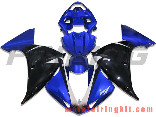 Fairing Kits Fit for YZF-1000 R1 2009 2010 2011 YZF 1000 R1 09 10 11 Plastic ABS Injection Mold Complete Motorcycle Body Aftermarket Bodywork Frame (Blue & Black) B017