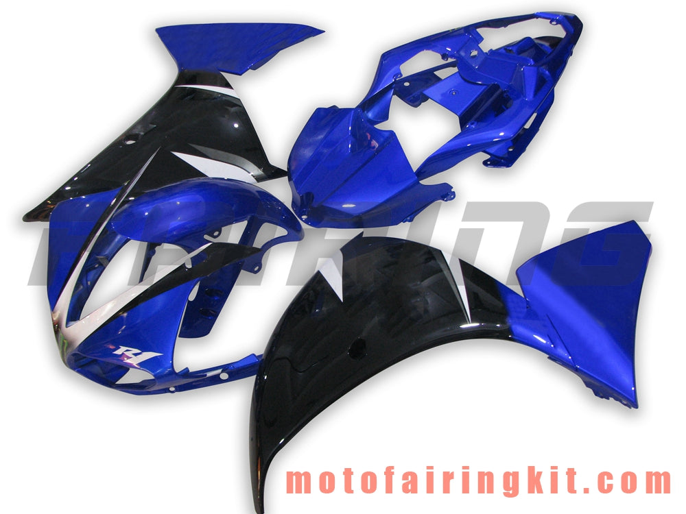 Fairing Kits Fit for YZF-1000 R1 2009 2010 2011 YZF 1000 R1 09 10 11 Plastic ABS Injection Mold Complete Motorcycle Body Aftermarket Bodywork Frame (Blue & Black) B017