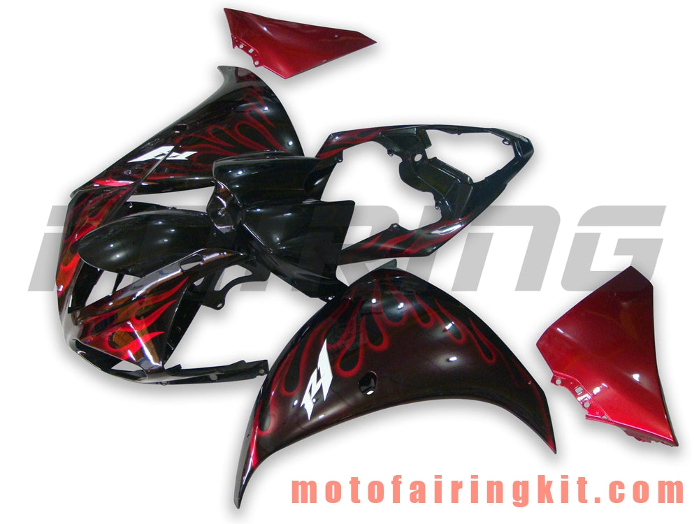 Fairing Kits Fit for YZF-1000 R1 2009 2010 2011 YZF 1000 R1 09 10 11 Plastic ABS Injection Mold Complete Motorcycle Body Aftermarket Bodywork Frame (Black & Orange) B023