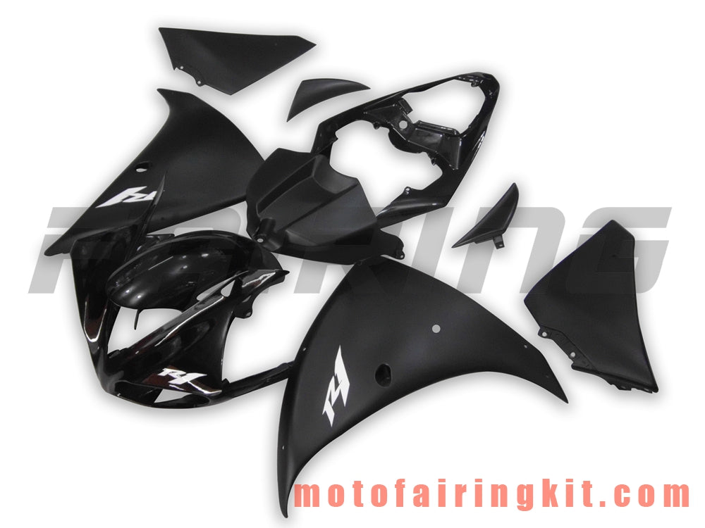 Fairing Kits Fit for YZF-1000 R1 2009 2010 2011 YZF 1000 R1 09 10 11 Plastic ABS Injection Mold Complete Motorcycle Body Aftermarket Bodywork Frame (Black) B026