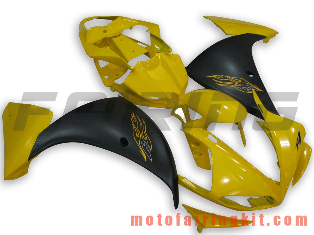 Fairing Kits Fit for YZF-1000 R1 2009 2010 2011 YZF 1000 R1 09 10 11 Plastic ABS Injection Mold Complete Motorcycle Body Aftermarket Bodywork Frame (Yellow & Black) B029