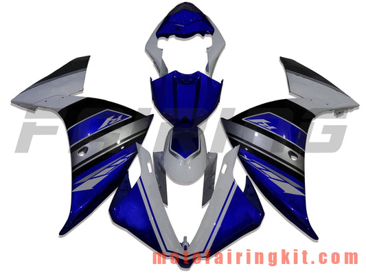 Fairing Kits Fit for YZF-1000 R1 2009 2010 2011 YZF 1000 R1 09 10 11 Plastic ABS Injection Mold Complete Motorcycle Body Aftermarket Bodywork Frame (Blue & White) B034