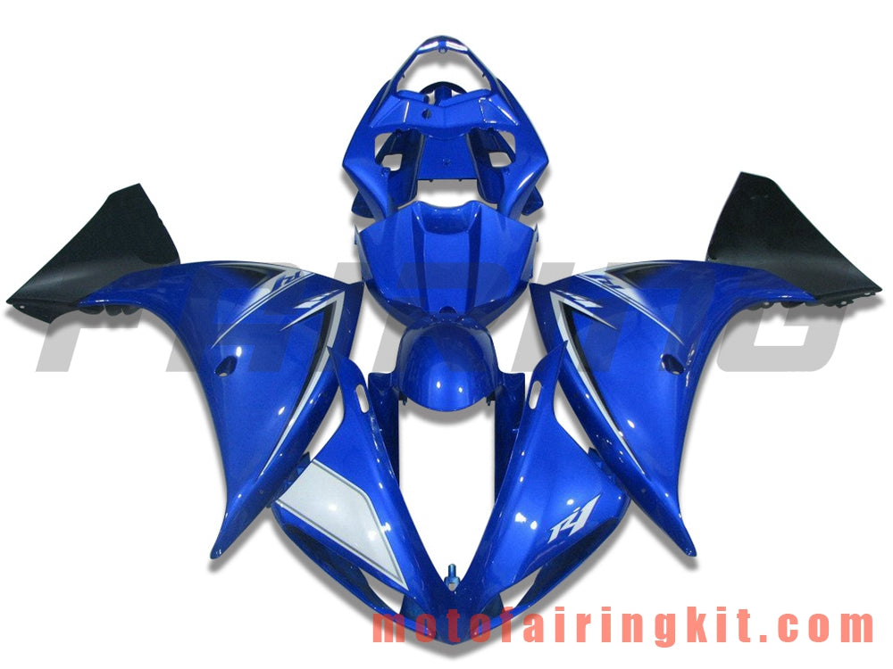 Fairing Kits Fit for YZF-1000 R1 2009 2010 2011 YZF 1000 R1 09 10 11 Plastic ABS Injection Mold Complete Motorcycle Body Aftermarket Bodywork Frame (Blue) B047