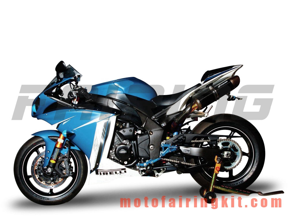 Kits de carenado aptos para YZF-1000 R1 2009 2010 2011 YZF 1000 R1 09 10 11 Molde de inyección de plástico ABS Carrocería completa para motocicleta Marco de carrocería de posventa (azul y blanco) B048