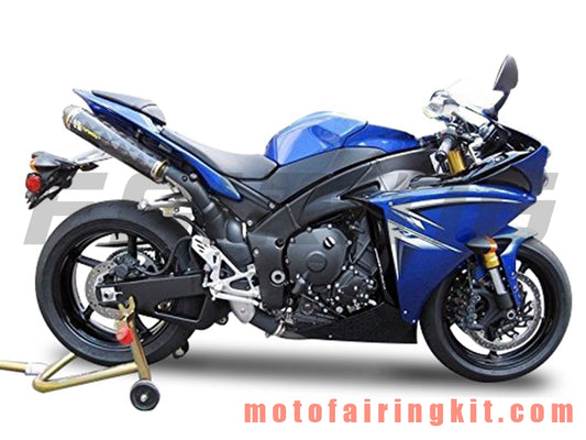 フェアリングキット YZF-1000 R1 2009 2010 2011 YZF 1000 R1 09 10 11 プラスチック ABS 射出成型 完全なオートバイボディ アフターマーケットボディワークフレーム (ブルー &amp; ブラック) B052