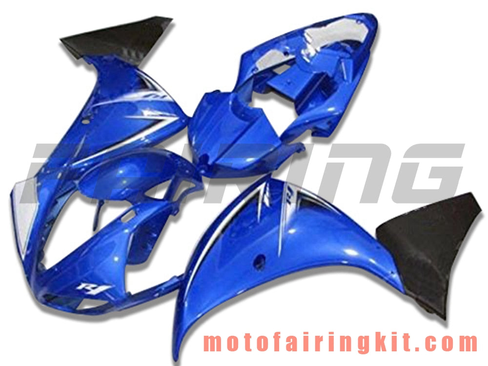 Fairing Kits Fit for YZF-1000 R1 2009 2010 2011 YZF 1000 R1 09 10 11 Plastic ABS Injection Mold Complete Motorcycle Body Aftermarket Bodywork Frame (Blue & Black) B052