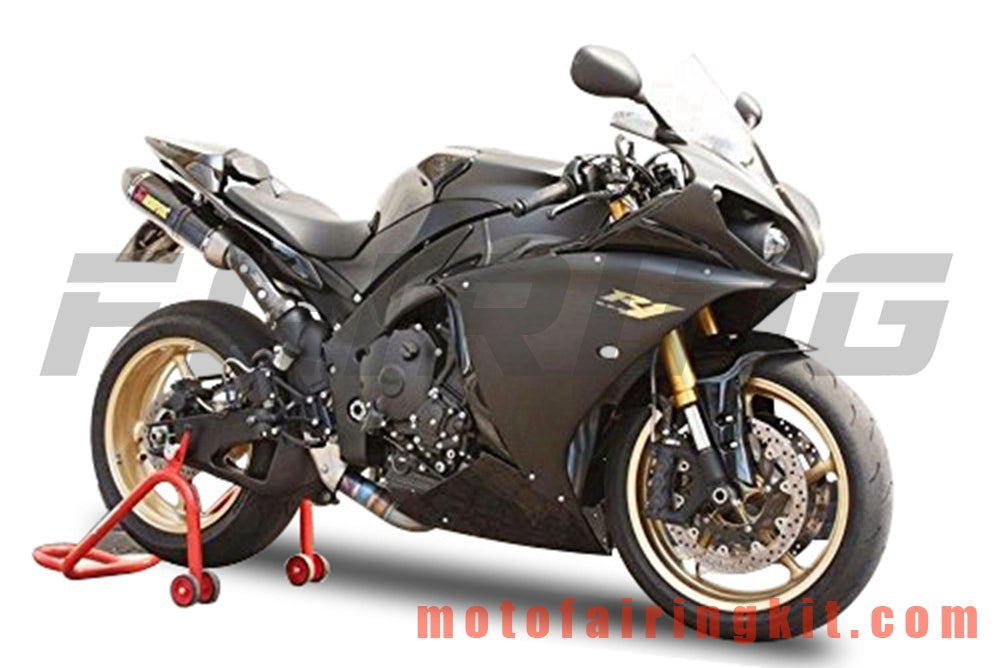 Fairing Kits Fit for YZF-1000 R1 2009 2010 2011 YZF 1000 R1 09 10 11 Plastic ABS Injection Mold Complete Motorcycle Body Aftermarket Bodywork Frame (Black) B053