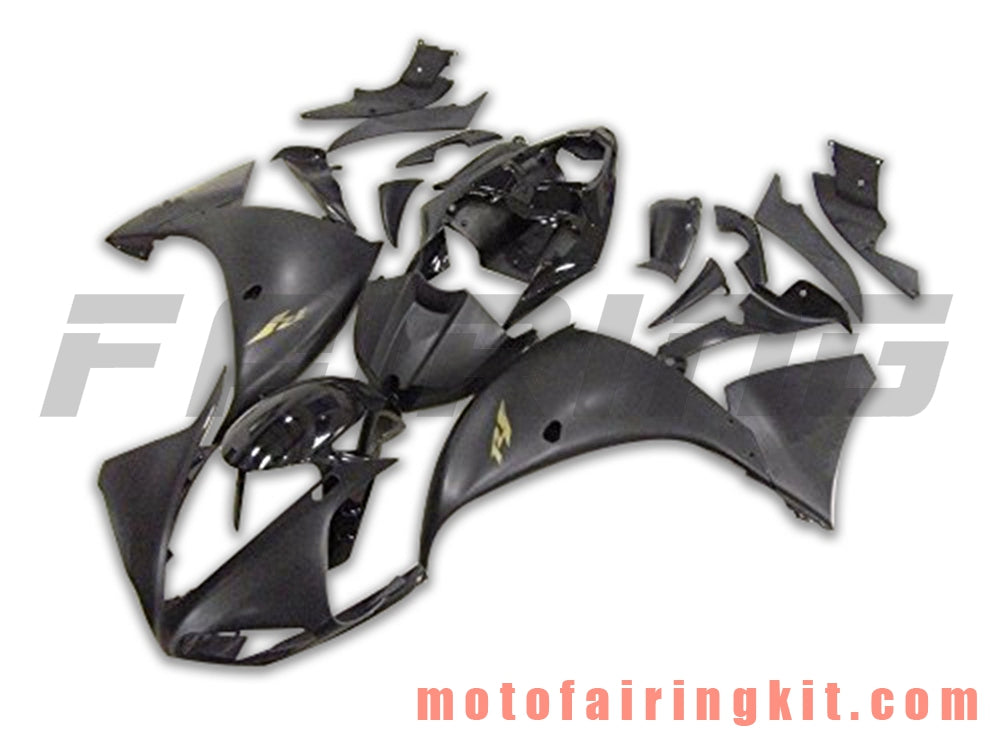 Fairing Kits Fit for YZF-1000 R1 2009 2010 2011 YZF 1000 R1 09 10 11 Plastic ABS Injection Mold Complete Motorcycle Body Aftermarket Bodywork Frame (Black) B053