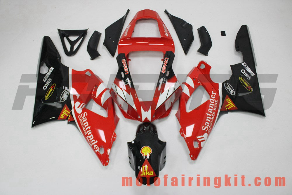 Fairing Kits Fit for YZF-1000 R1 2009 2010 2011 YZF 1000 R1 09 10 11 Plastic ABS Injection Mold Complete Motorcycle Body Aftermarket Bodywork Frame (Red & Black) B201