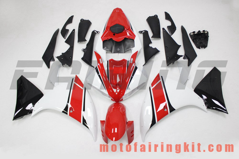 Kits de carenado aptos para YZF-1000 R1 2009 2010 2011 YZF 1000 R1 09 10 11 Molde de inyección de plástico ABS Carrocería completa para motocicleta Carrocería del mercado de accesorios Marco (rojo y blanco) B202