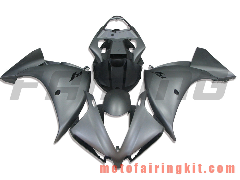 Fairing Kits Fit for YZF-1000 R1 2012 2013 2014 YZF 1000 R1 12 13 14 Plastic ABS Injection Mold Complete Motorcycle Body Aftermarket Bodywork Frame (Gray) B001