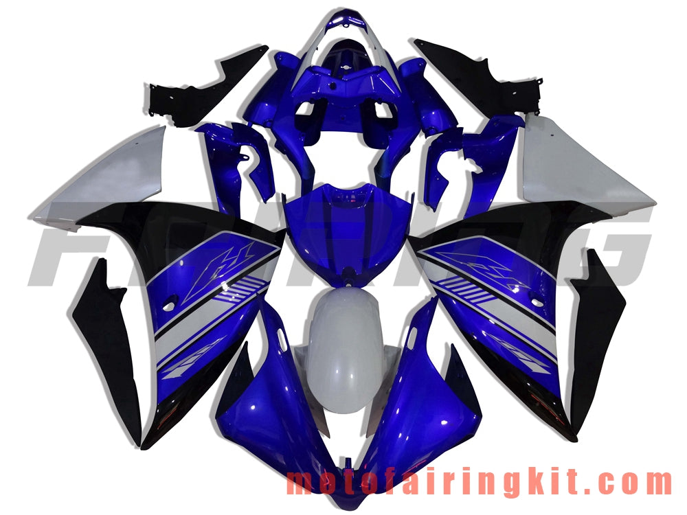 フェアリングキット YZF-1000 R1 2012 2013 2014 YZF 1000 R1 12 13 14 プラスチック ABS 射出成形 完全なオートバイボディ アフターマーケットボディワークフレーム (ブルー &amp; ブラック) B003