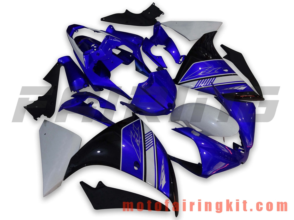 Fairing Kits Fit for YZF-1000 R1 2012 2013 2014 YZF 1000 R1 12 13 14 Plastic ABS Injection Mold Complete Motorcycle Body Aftermarket Bodywork Frame (Blue & Black) B003