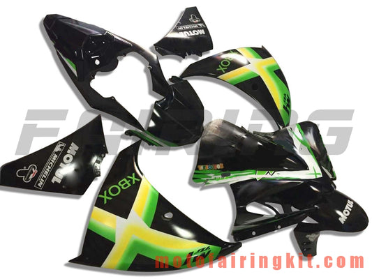 Kits de carenado aptos para YZF-1000 R1 2012 2013 2014 YZF 1000 R1 12 13 14 Molde de inyección de plástico ABS Carrocería completa para motocicleta Marco de carrocería de posventa (negro y verde) B004