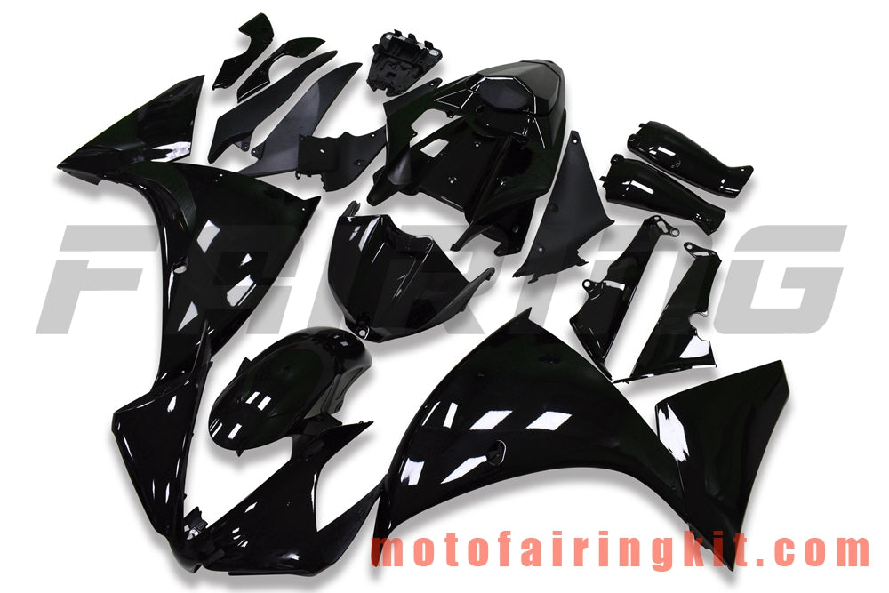 Fairing Kits Fit for YZF-1000 R1 2012 2013 2014 YZF 1000 R1 12 13 14 Plastic ABS Injection Mold Complete Motorcycle Body Aftermarket Bodywork Frame (Black) B020