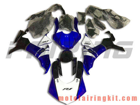 Kits de carenado aptos para YZF-1000 R1 2015 2016 2017 2018 2019 YZF 1000 R1 15 16 17 18 19 Molde de inyección de plástico ABS Carrocería completa para motocicleta Marco de carrocería de posventa (azul y negro) B006