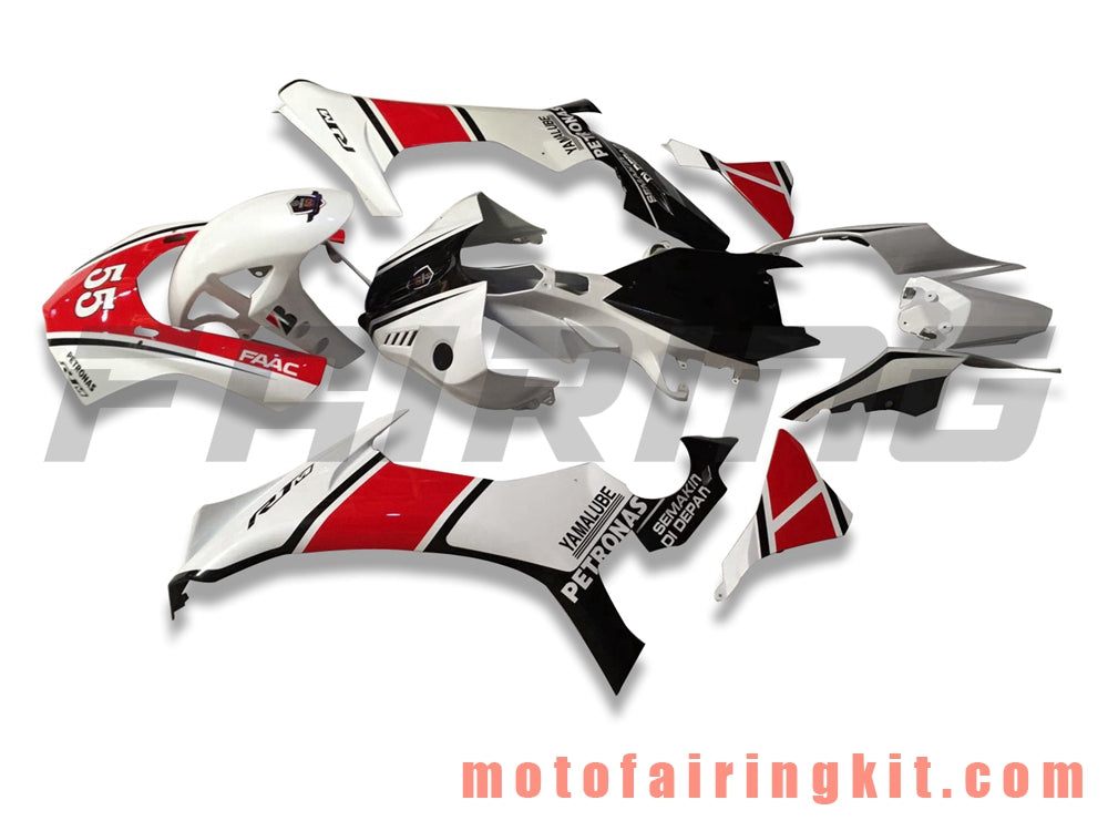 Fairing Kits Fit for YZF-1000 R1 2015 2016 2017 2018 2019 YZF 1000 R1 15 16 17 18 19 Plastic ABS Injection Mold Complete Motorcycle Body Aftermarket Bodywork Frame (White & Red) B013