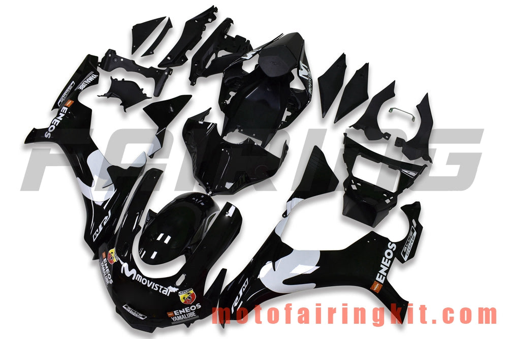 Fairing Kits Fit for YZF-1000 R1 2015 2016 2017 2018 2019 YZF 1000 R1 15 16 17 18 19 Plastic ABS Injection Mold Complete Motorcycle Body Aftermarket Bodywork Frame (Black) B014