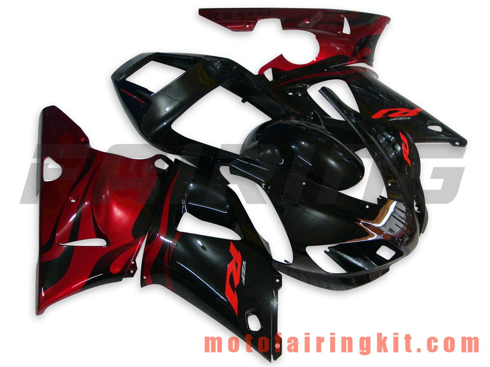 Kits de carenado aptos para YZF-1000 R1 1998 1999 YZF 1000 R1 98 99 Molde de inyección de plástico ABS Carrocería completa para motocicleta Marco de carrocería de posventa (negro y naranja) B010