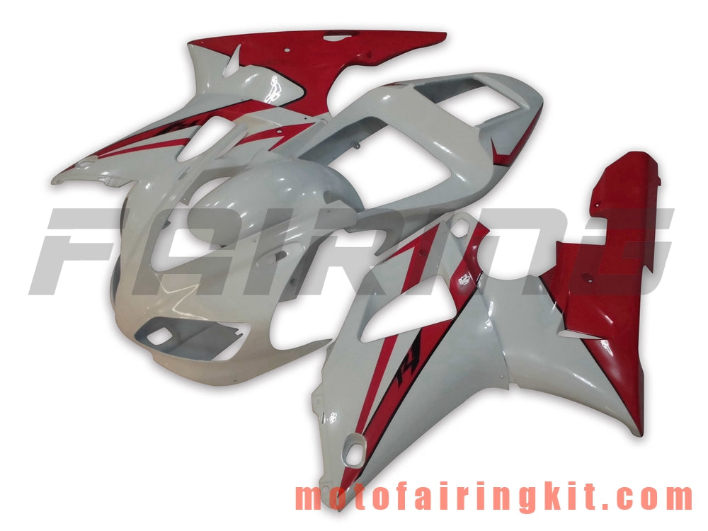 Fairing Kits Fit for YZF-1000 R1 1998 1999 YZF 1000 R1 98 99 Plastic ABS Injection Mold Complete Motorcycle Body Aftermarket Bodywork Frame (White & Red) B014