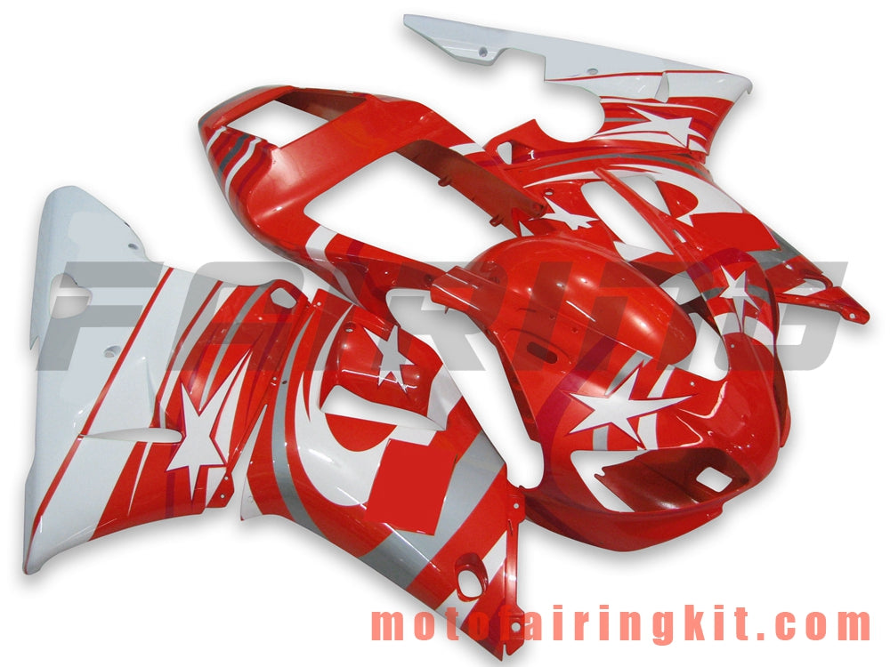 Fairing Kits Fit for YZF-1000 R1 1998 1999 YZF 1000 R1 98 99 Plastic ABS Injection Mold Complete Motorcycle Body Aftermarket Bodywork Frame (Red & White) B019