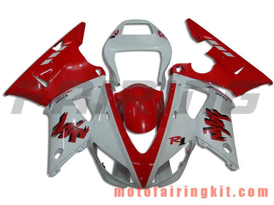 Fairing Kits Fit for YZF-1000 R1 1998 1999 YZF 1000 R1 98 99 Plastic ABS Injection Mold Complete Motorcycle Body Aftermarket Bodywork Frame (Red & White) B020