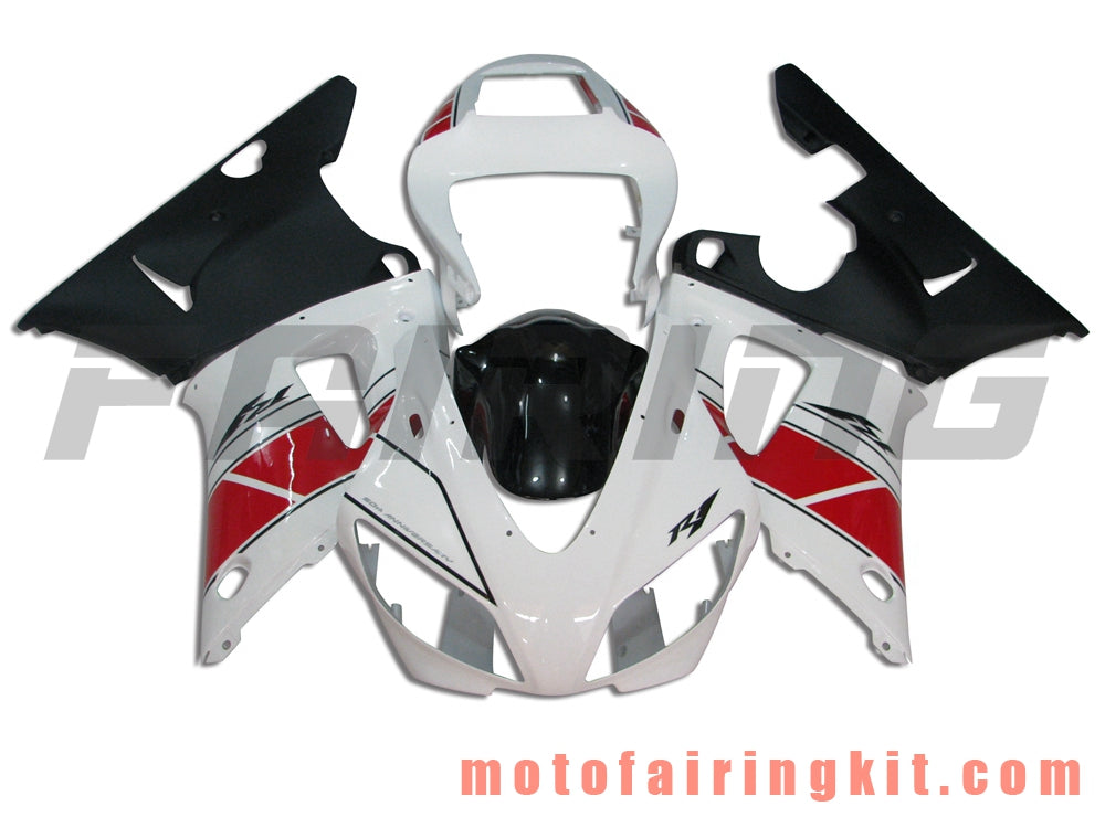 Fairing Kits Fit for YZF-1000 R1 1998 1999 YZF 1000 R1 98 99 Plastic ABS Injection Mold Complete Motorcycle Body Aftermarket Bodywork Frame (White & Black) B022