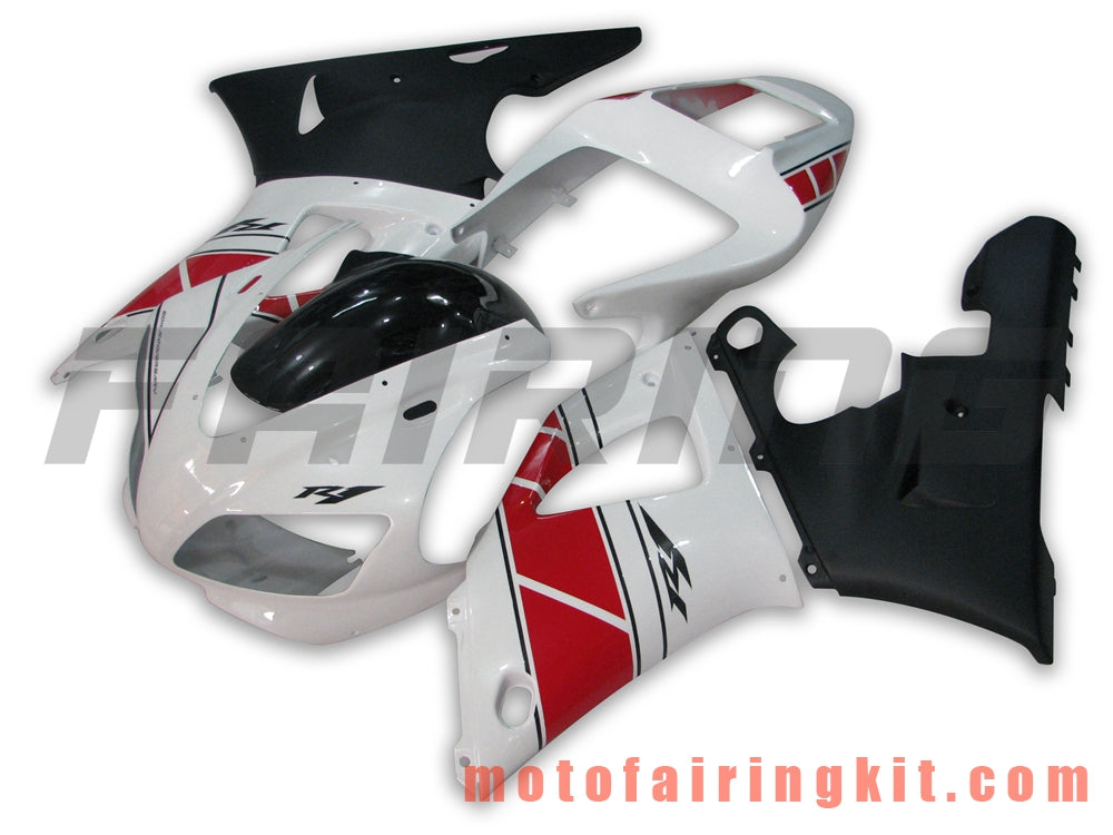 Fairing Kits Fit for YZF-1000 R1 1998 1999 YZF 1000 R1 98 99 Plastic ABS Injection Mold Complete Motorcycle Body Aftermarket Bodywork Frame (White & Black) B022